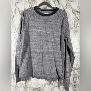Express Crew Neck Shirt Mens Size Medium Grey Long Sleeve